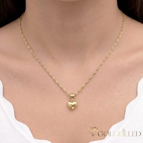   Antiallergijska Goldfilled ogrlica 45cm/2mm + obesek, barva 14K (Priporočljivo za otroke do največ 7. leta starosti!)