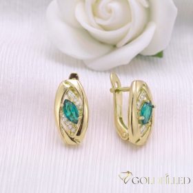 Goldfilled antialergijski uhani 18mm 14K barva