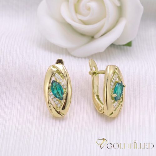 Goldfilled antialergijski uhani 18mm 14K barva