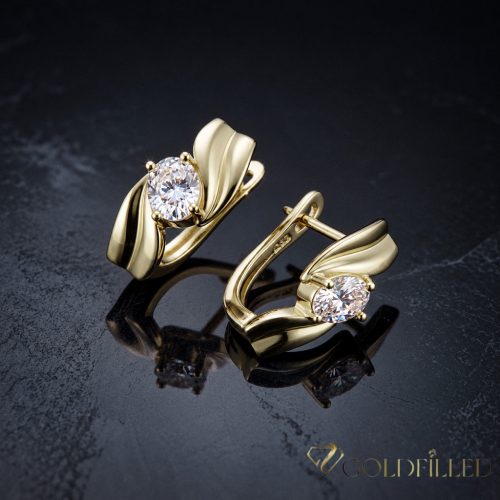 Goldfilled antialergijski uhani 20 mm 14K barva