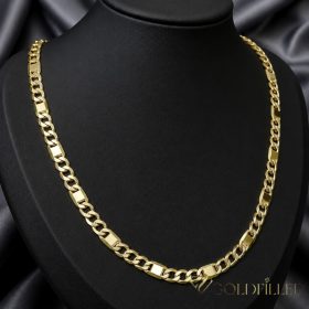   Antialergijska ogrlica Goldfilled 60cm dolga in 6mm široka Barva 14K 