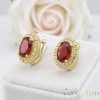 Goldfilled antialergijski uhani 18mm 14K barva