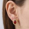 Goldfilled antialergijski uhani 18mm 14K barva