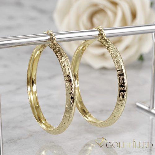Goldfilled Antialergijske Obročaste uhani 60mm 14K barva