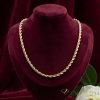 Antialergijska luksuzna ogrlica Goldfilled 45cm dolga in 5 mm široka Barva 14K