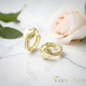 Goldfilled antialergijski uhani 14mm 14K barva  