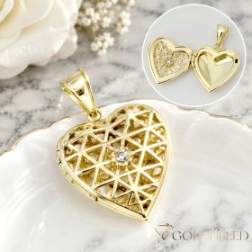   Antiallergijska Goldfilled 35mm obesek se može otvoriti , barva 14K