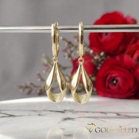 Goldfilled Antiallergene Uhani 38mm 14K barva