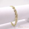 Antiallergene pozlačen zapestnica „Goldfilled“, dolžina 19cm in širina 7 mm, barva 14K