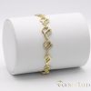 Antiallergene pozlačen zapestnica „Goldfilled“, dolžina 19cm in širina 10 mm, barva 14K