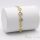 Antiallergene pozlačen zapestnica „Goldfilled“, dolžina 19cm in širina 10 mm, barva 14K