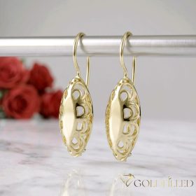 Goldfilled Antiallergene Uhani 38mm 14K barva