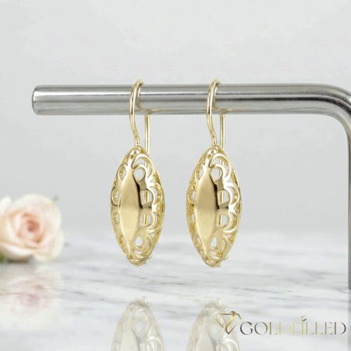 Goldfilled Antiallergene Uhani 38mm 14K barva
