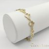 Antiallergene pozlačen zapestnica „Goldfilled“, dolžina 17cm in širina 10 mm, barva 14K