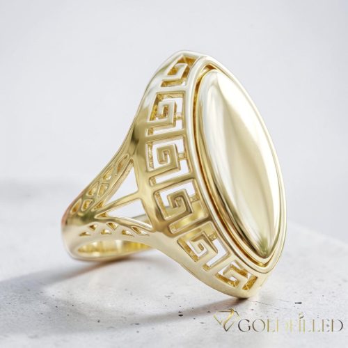 Antialergijski prstan „Goldfilled”, v različnih velikostih, barva 14K