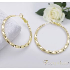 Goldfilled Antialergijske Obročaste uhani 40mm 14K barva