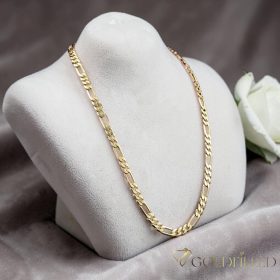   Antiallergene pozlačena "Figaro" ogrlica „Goldfilled“,  več velikostih debelina 3,5 mm , barva 14K