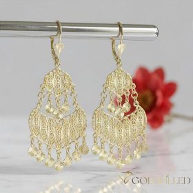 Goldfilled Antiallergene Uhani 78mm 14K barva