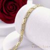 Ekskluzivna antiallergene pozlačena zapestnica „Goldfilled“, v več velikostih širina 7 mm, barva 14K
