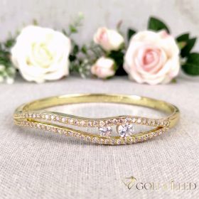   Antiallergene Goldfilled zapestnice 7-4mm  barvna (14K) premer 57mm "odprtljiv"