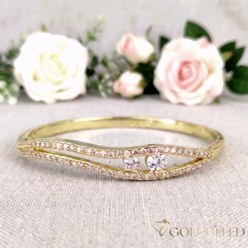 Antiallergene Goldfilled zapestnice 7-4mm  barvna (14K) premer 57mm "odprtljiv"