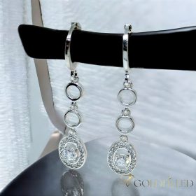 Goldfilled Antiallergene Uhani 38mm Rodij barva