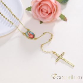   Antialergijska ogrlica Goldfilled 60cm dolga in 4mm široka Barva 14K