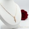 Antiallergijska Goldfilled ogrlica 45cm/1mm + obesek, barva 18K