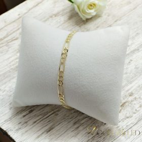   Antiallergene pozlačen zapestnica „Goldfilled“, dolžina 19 cm in širina 4 mm, barva 14K