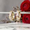 Goldfilled antialergijski uhani 20 mm 14K barva