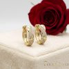Goldfilled antialergijski uhani 20 mm 14K barva