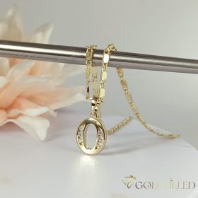   Antiallergene pozlačena ogrlica „Goldfilled“,  več velikostih debelina 2mm, barva 14K