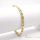 Antiallergene pozlačen zapestnica „Goldfilled“, dolžina 19 cm in širina 5 mm, barva 14K