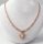 Antiallergijska Goldfilled ogrlica 45cm/4mm + obesek, barva 18K