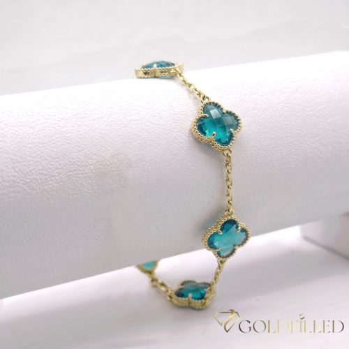 Antiallergene pozlačen zapestnica „Goldfilled“, 18-21 cm/15mm , barva 14K