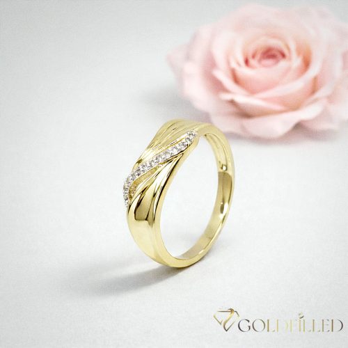 Antialergijski prstan „Goldfilled”, v različnih velikostih, barva 14K