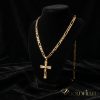 Antiallergijska Goldfilled ogrlica 50cm/4mm + obesek, barva 18K