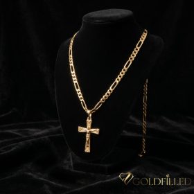   Antiallergijska Goldfilled ogrlica 50cm/4mm + obesek, barva 18K