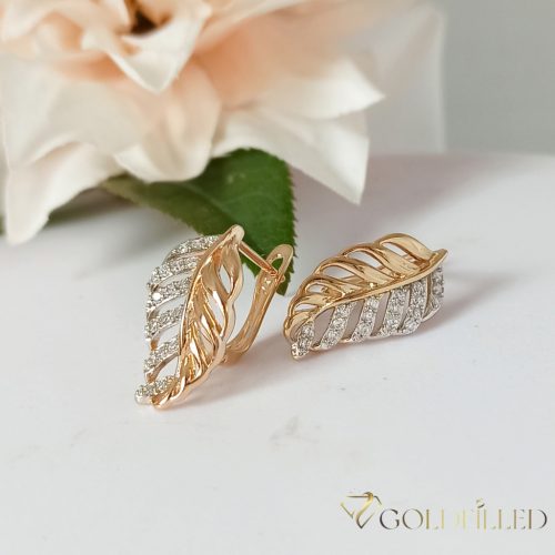 Goldfilled Antiallergijske uhane 20mm 18K barva