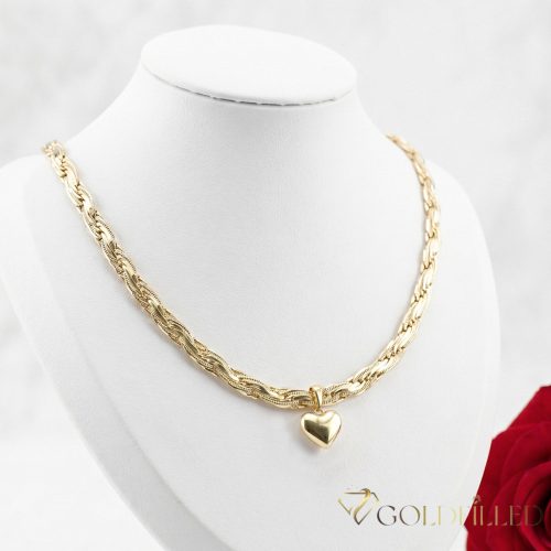 Goldfilled Antialergijski Luksuzni Ogrlica 50cm Dolga in 6,2mm Široka Barva 14K