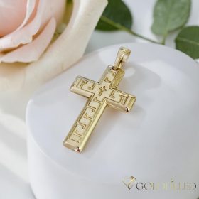 Antiallergijski Goldfilled obesek 33 mm, barva 14K