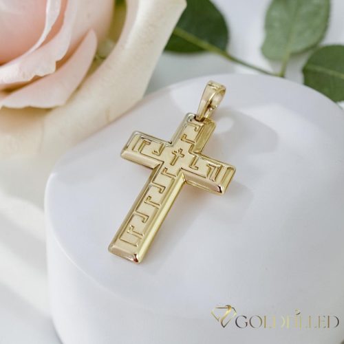 Antiallergijski Goldfilled obesek 33 mm, barva 14K