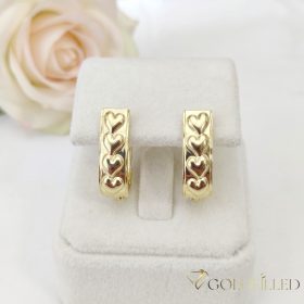 Goldfilled antialergijski uhani 20 mm 14K barva