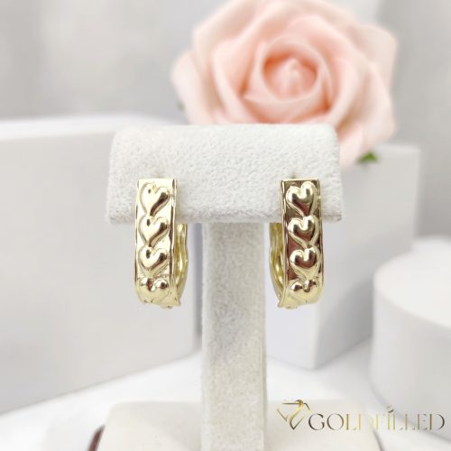 Goldfilled antialergijski uhani 20 mm 14K barva