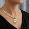 Goldfilled Antialergijski Luksuzni Ogrlica 50cm Dolga in 6,5mm Široka Barva 14K