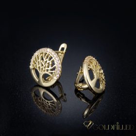 Goldfilled antialergijski uhani 17 mm 14K barva