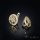Goldfilled antialergijski uhani 17 mm 14K barva