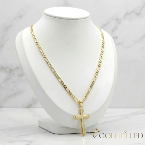 Antiallergijska Goldfilled ogrlica 60cm/3,5mm + obesek, barva 14K