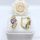 Goldfilled antialergijski uhani 17 mm 14K barva