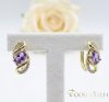 Goldfilled antialergijski uhani 17 mm 14K barva